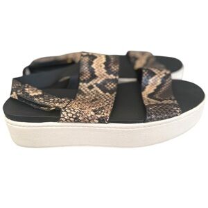 Vince Women's Snake Print Platform Sandals size 8‎